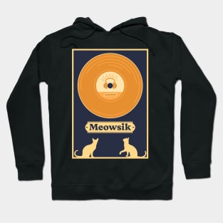 Retro Meowsik-Cat and Music lovers- Hoodie